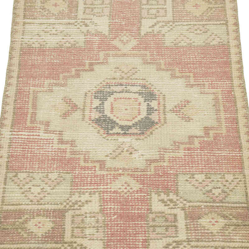 Alfombra Vintage Turca Anudada a Mano - 48 cm x 82 cm - K0083215