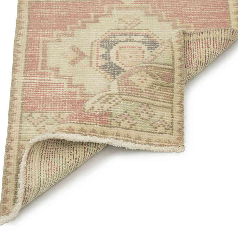 Alfombra Vintage Turca Anudada a Mano - 48 cm x 82 cm - K0083215