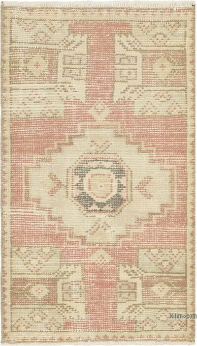 Vintage Turkish Hand-Knotted Rug - 1' 7" x 2' 8" (19" x 32")