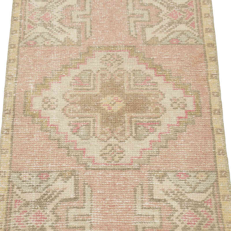 Alfombra Vintage Turca Anudada a Mano - 46 cm x 89 cm - K0083216