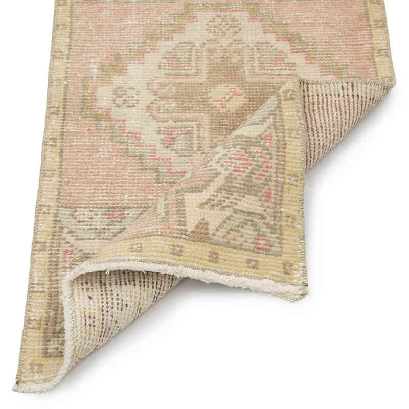 Alfombra Vintage Turca Anudada a Mano - 46 cm x 89 cm - K0083216