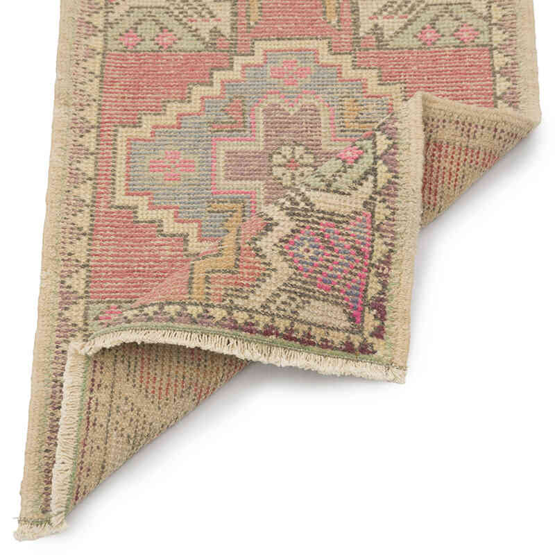 Alfombra Vintage Turca Anudada a Mano - 53 cm x 90 cm - K0083217