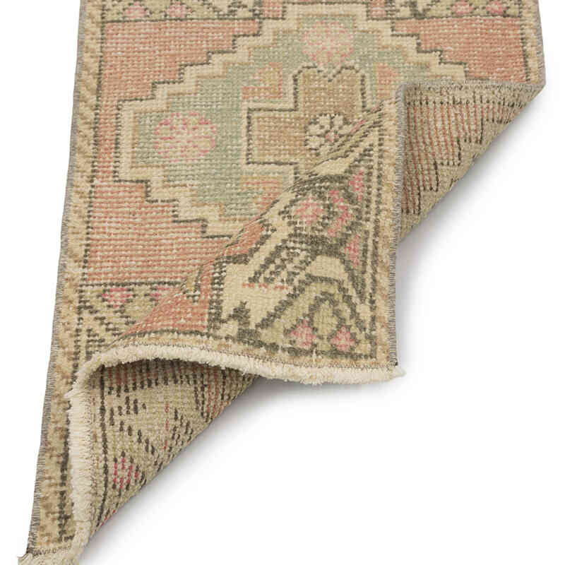 Alfombra Vintage Turca Anudada a Mano - 48 cm x 90 cm - K0083218