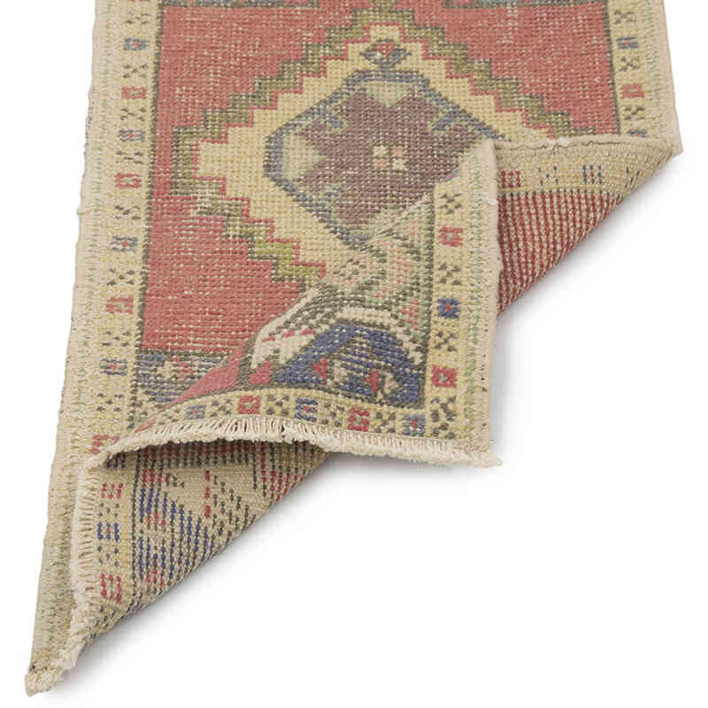 Alfombra Vintage Turca Anudada a Mano - 52 cm x 96 cm - K0083219