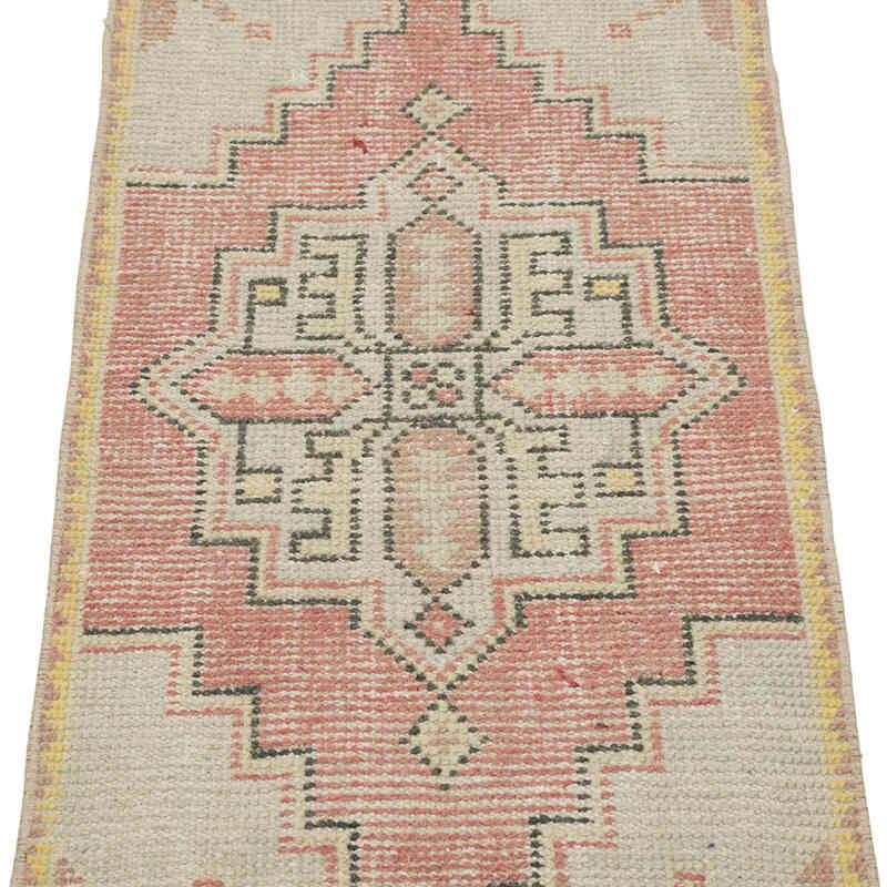 Vintage Turkish Hand-Knotted Rug - 1' 7" x 3'  (19" x 36") - K0083220