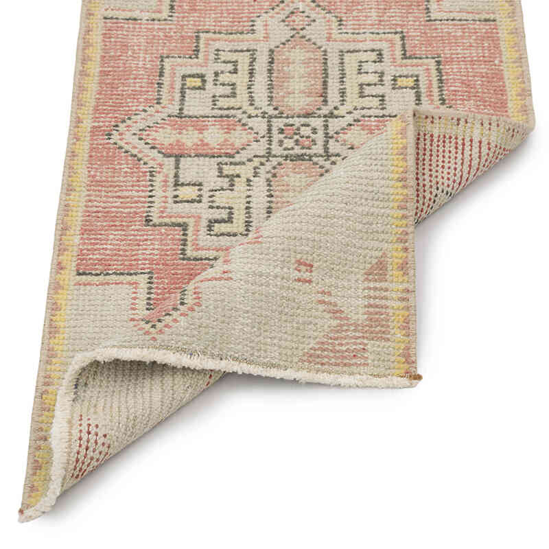 Vintage Turkish Hand-Knotted Rug - 1' 7" x 3'  (19" x 36") - K0083220