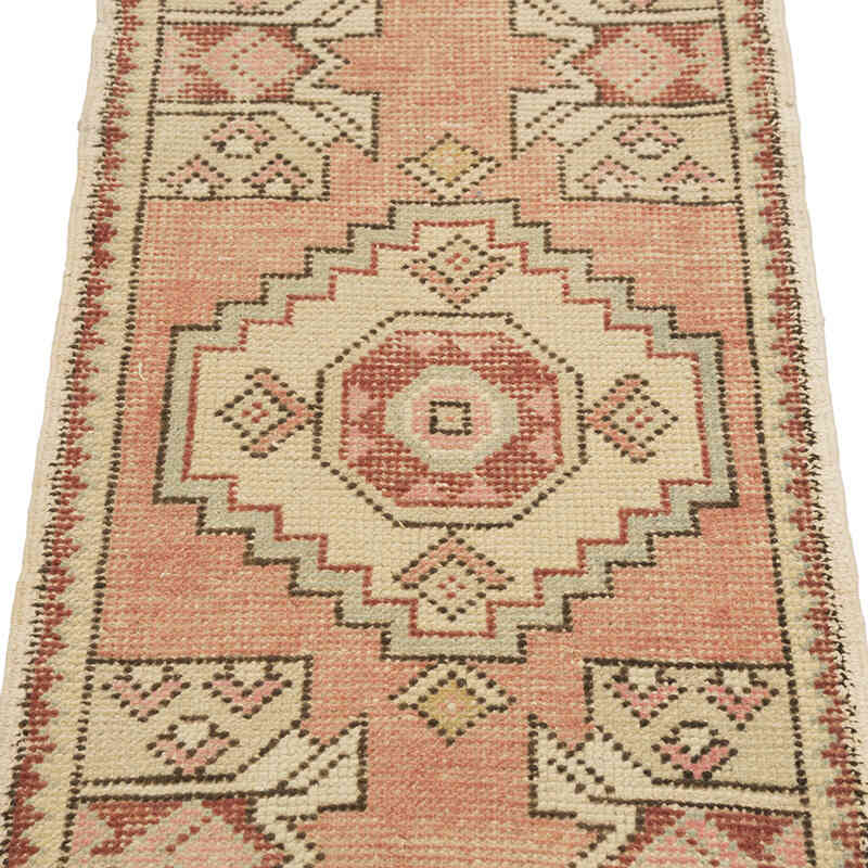 Vintage Turkish Hand-Knotted Rug - 1' 8" x 3' 2" (20" x 38") - K0083222