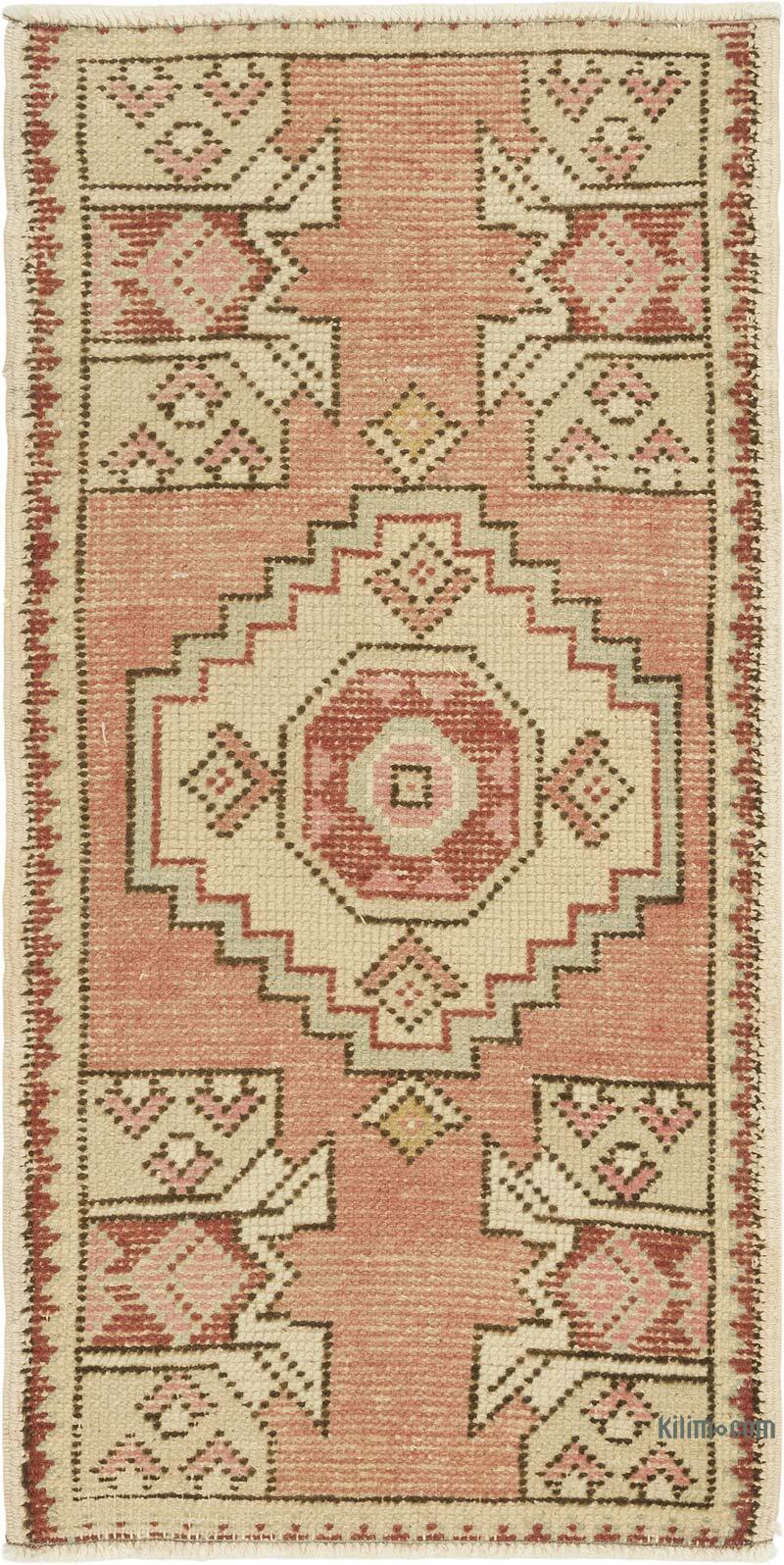 Vintage Turkish Hand-Knotted Rug - 1' 8" x 3' 2" (20" x 38") - K0083222