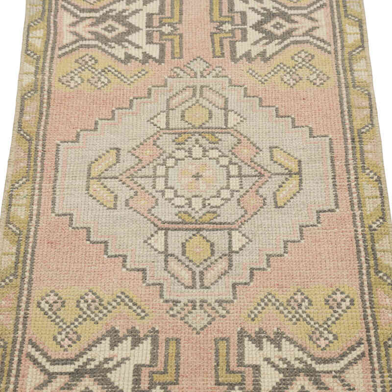 Alfombra Vintage Turca Anudada a Mano - 50 cm x 99 cm - K0083224