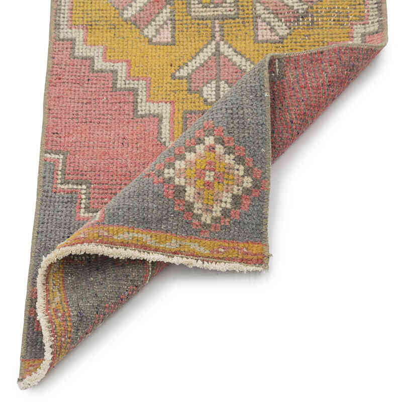 Vintage Turkish Hand-Knotted Rug - 1' 5" x 3' 5" (17" x 41") - K0083225