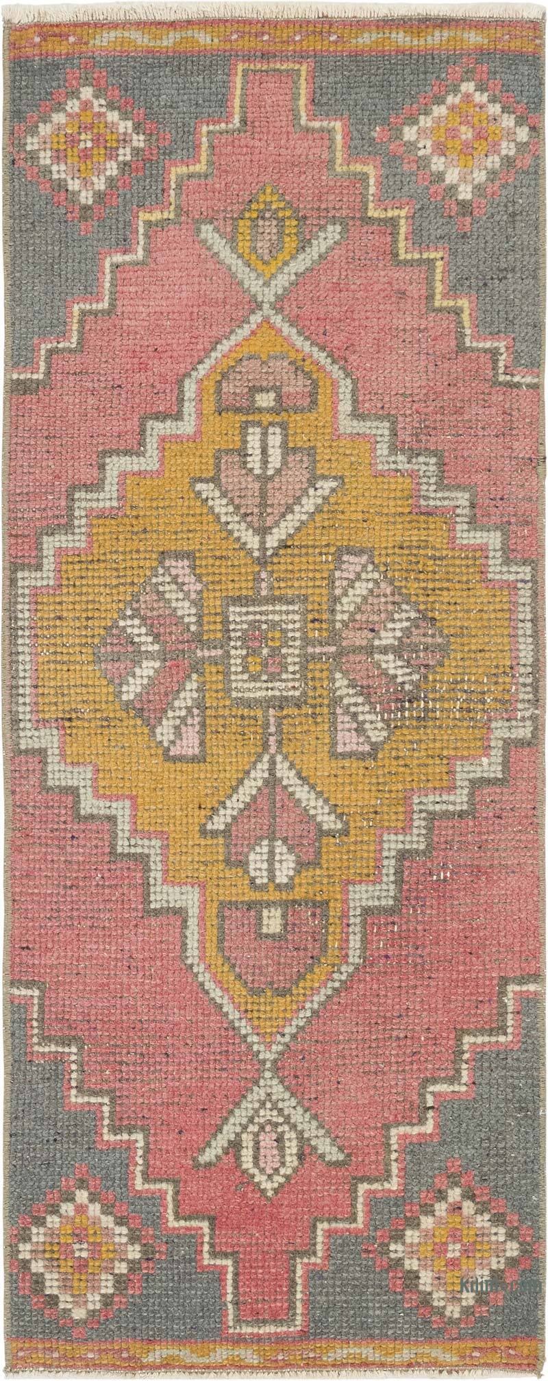 Vintage Turkish Hand-Knotted Rug - 1' 5" x 3' 5" (17" x 41") - K0083225