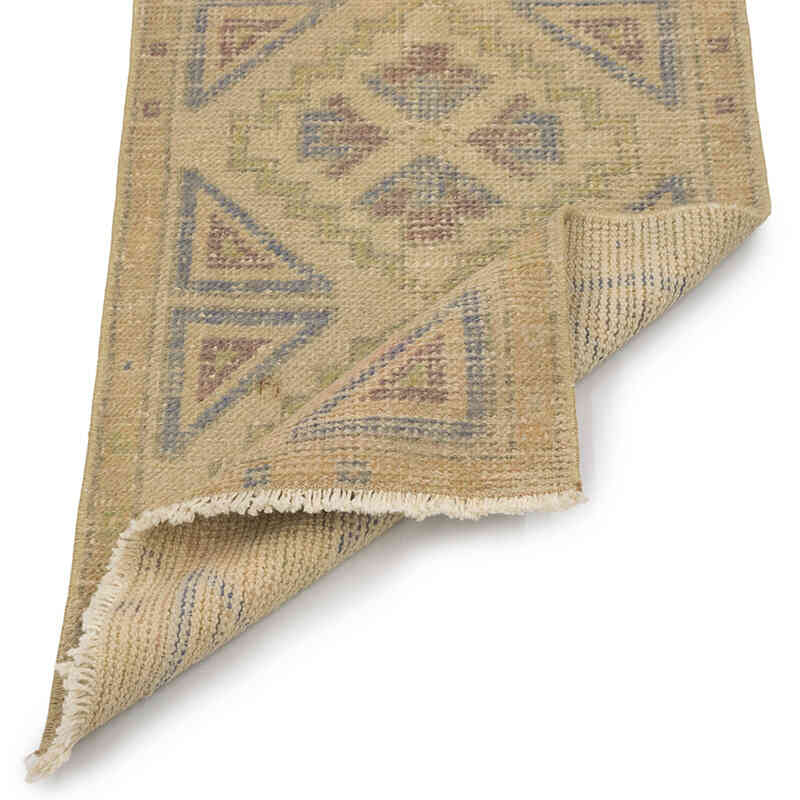 El Dokuma Vintage Halı - 48 cm x 101 cm - K0083226