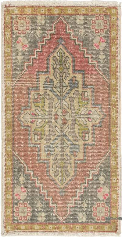 El Dokuma Vintage Halı - 50 cm x 93 cm