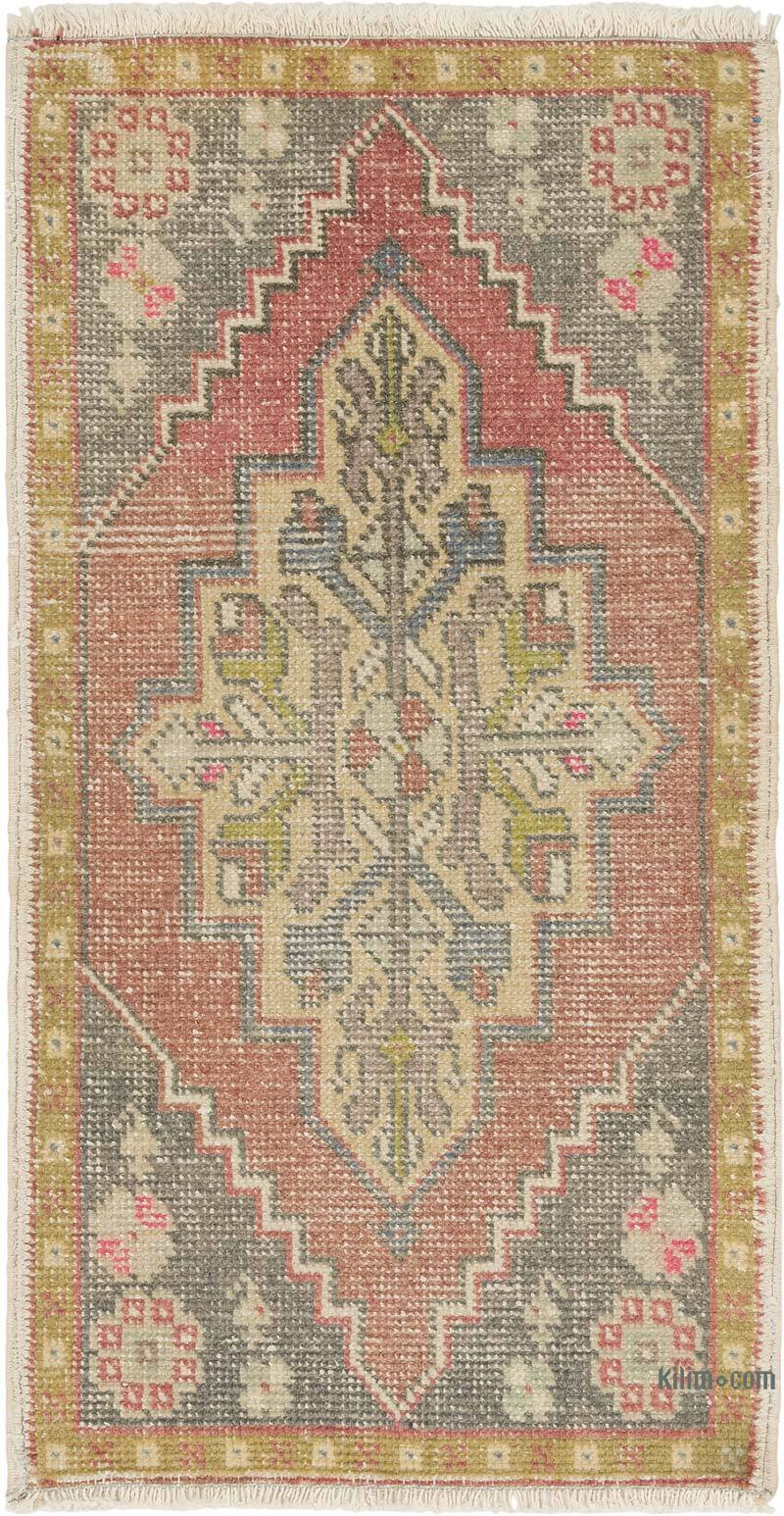 Vintage Turkish Hand-Knotted Rug - 1' 8" x 3' 1" (20" x 37") - K0083227