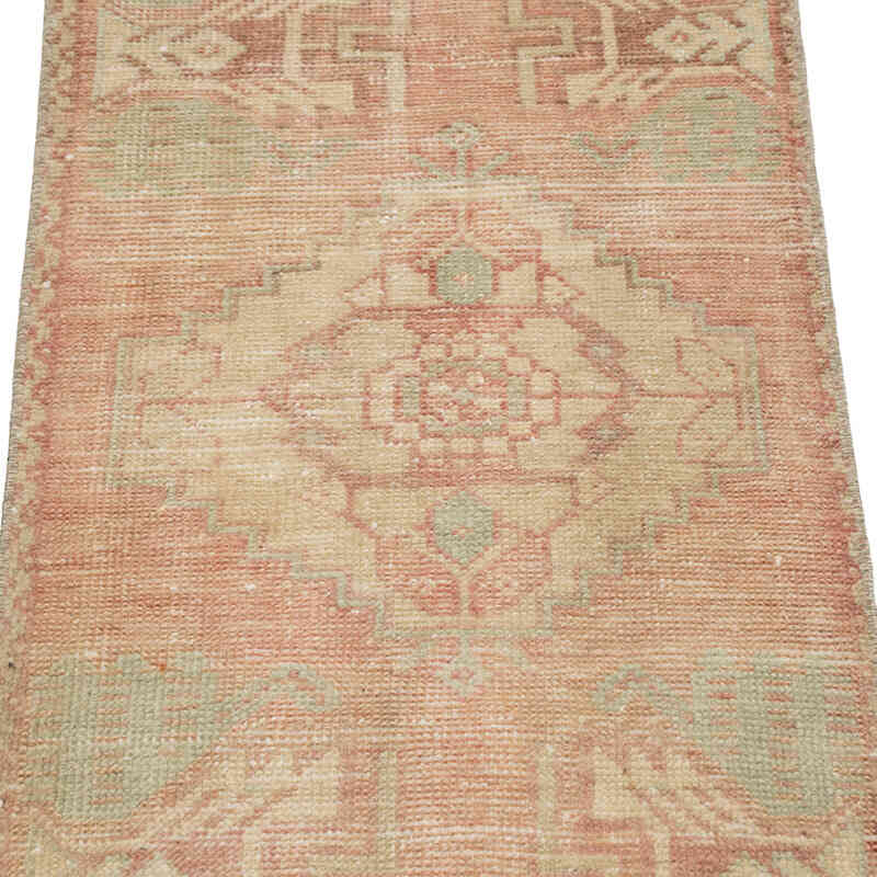 El Dokuma Vintage Halı - 47 cm x 86 cm - K0083230