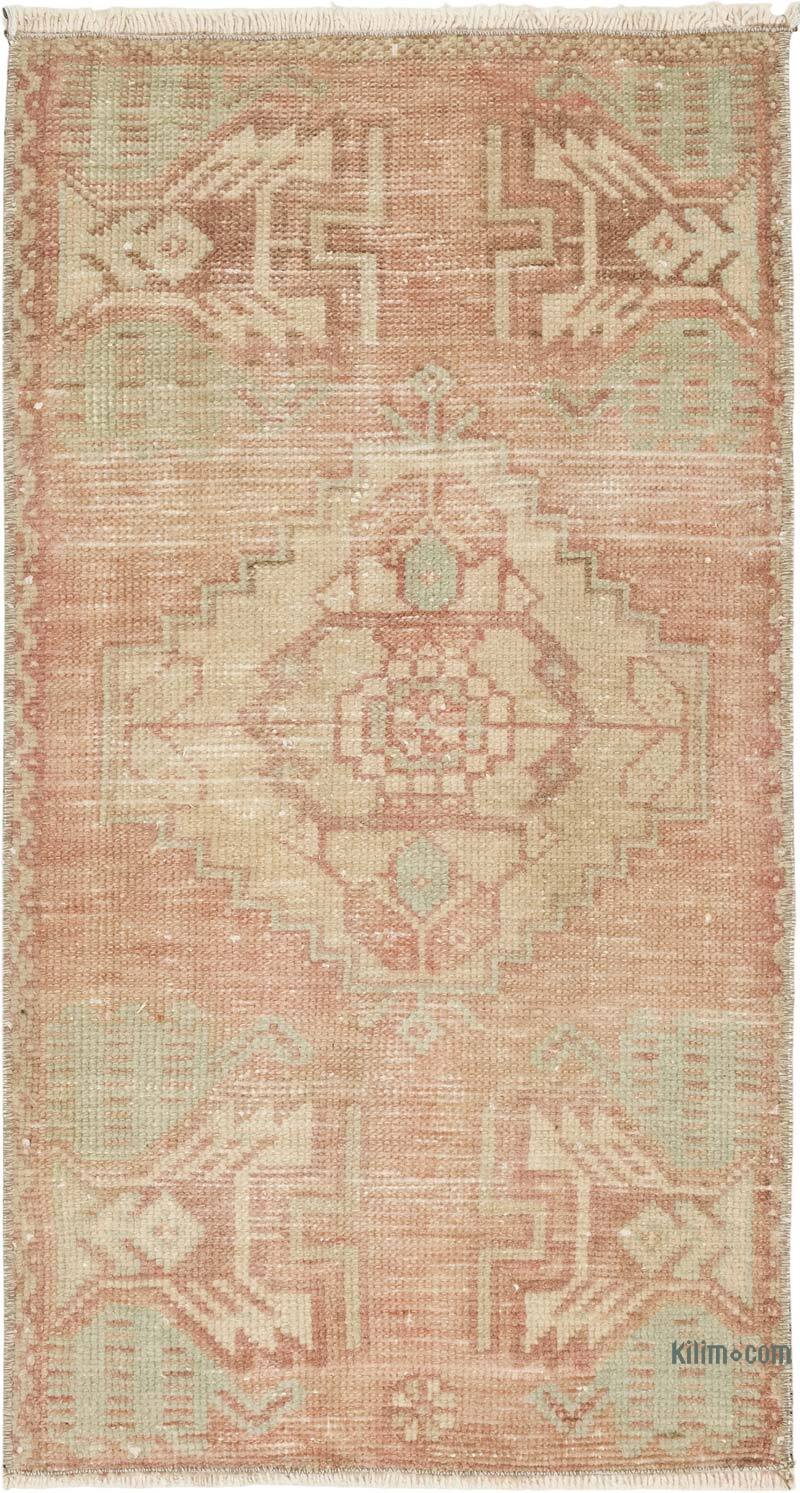 El Dokuma Vintage Halı - 47 cm x 86 cm - K0083230