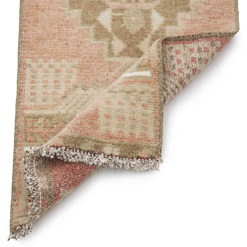 El Dokuma Vintage Halı - 36 cm x 105 cm - K0083231