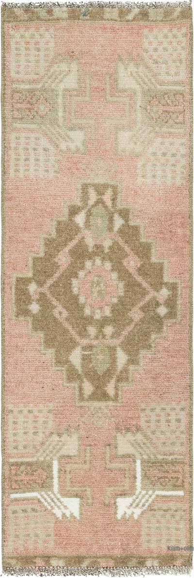 El Dokuma Vintage Halı - 36 cm x 105 cm
