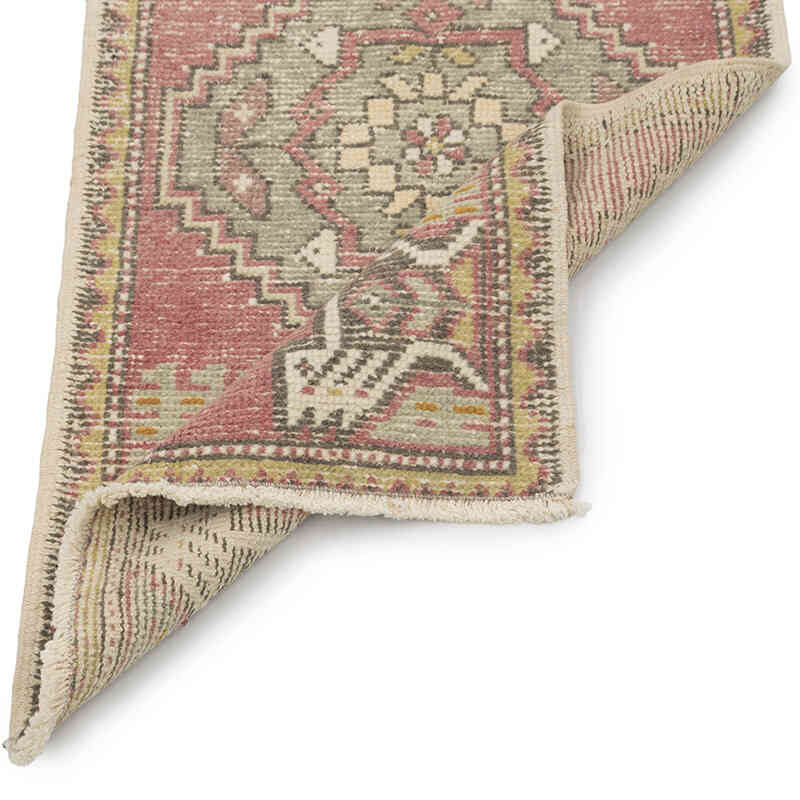 El Dokuma Vintage Halı - 50 cm x 96 cm - K0083233