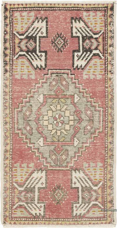 El Dokuma Vintage Halı - 50 cm x 96 cm