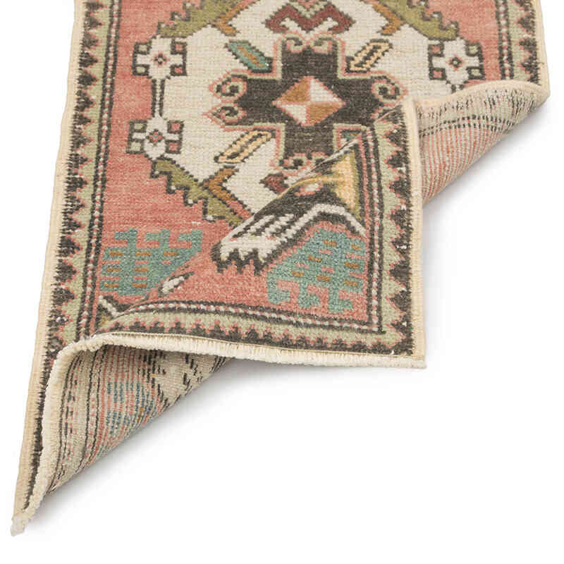 Vintage Turkish Hand-Knotted Rug - 1' 7" x 3' 1" (19" x 37") - K0083235