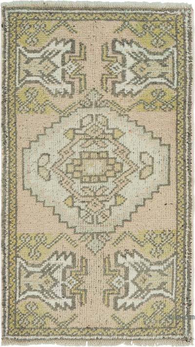 Vintage Turkish Hand-Knotted Rug - 1' 9" x 3' 1" (21" x 37")