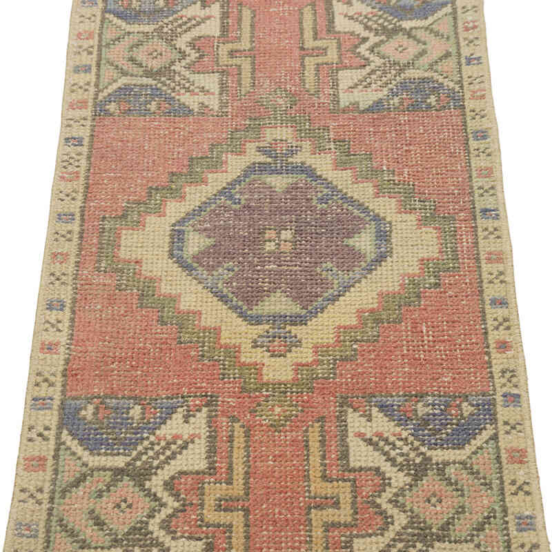 El Dokuma Vintage Halı - 48 cm x 95 cm - K0083239
