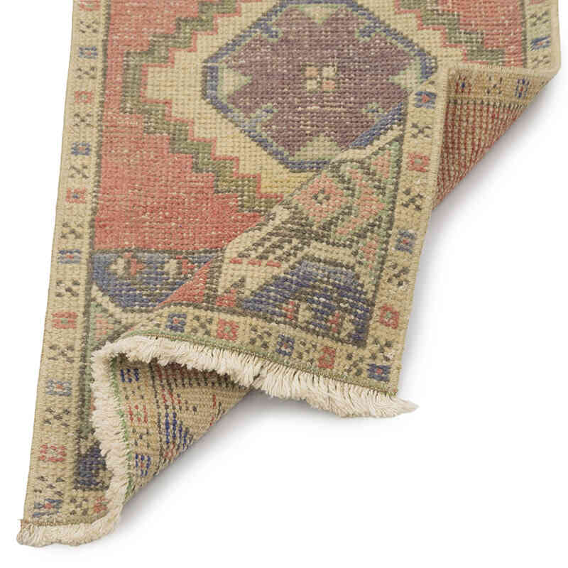 El Dokuma Vintage Halı - 48 cm x 95 cm - K0083239