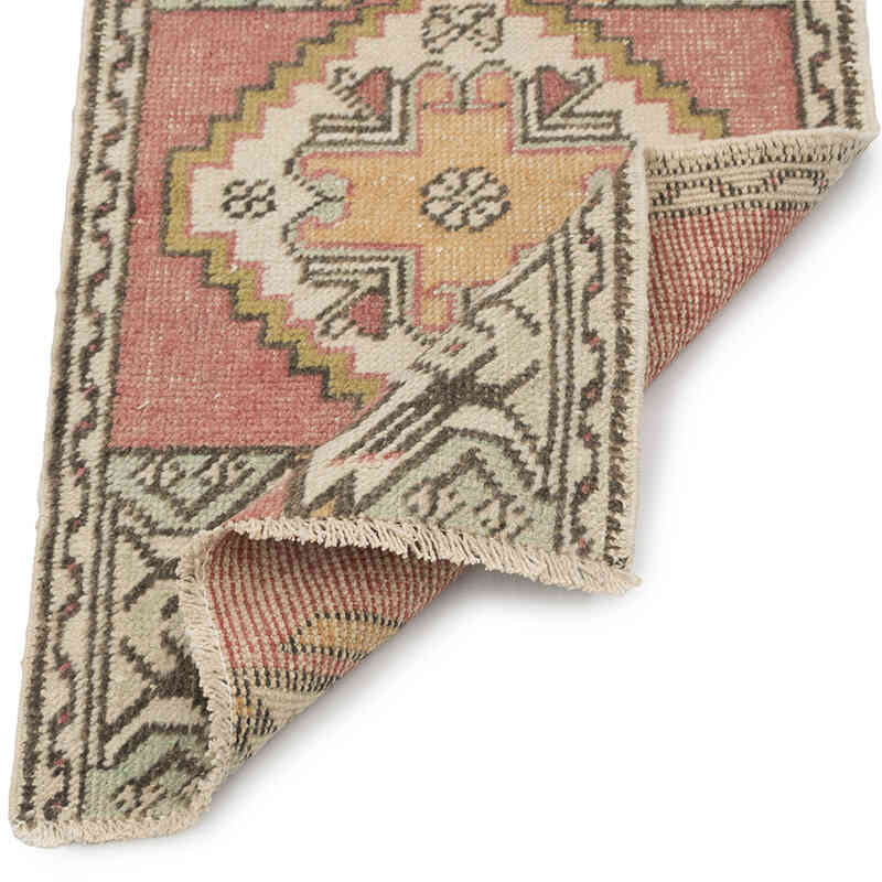 Vintage Turkish Hand-Knotted Rug - 1' 7" x 2' 10" (19" x 34") - K0083241