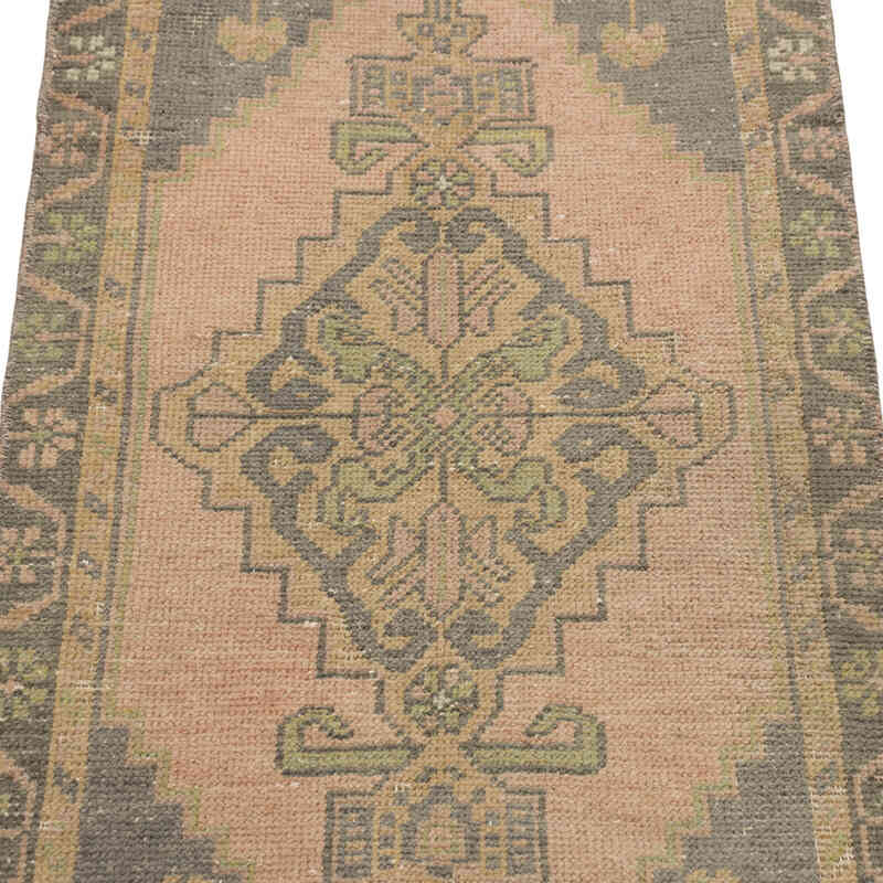 El Dokuma Vintage Halı - 50 cm x 96 cm - K0083242