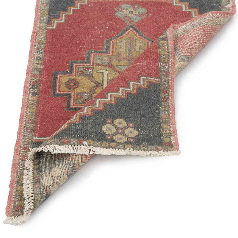 El Dokuma Vintage Halı - 56 cm x 86 cm - K0083243
