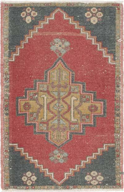 Vintage Turkish Hand-Knotted Rug - 1' 10" x 2' 10" (22" x 34")