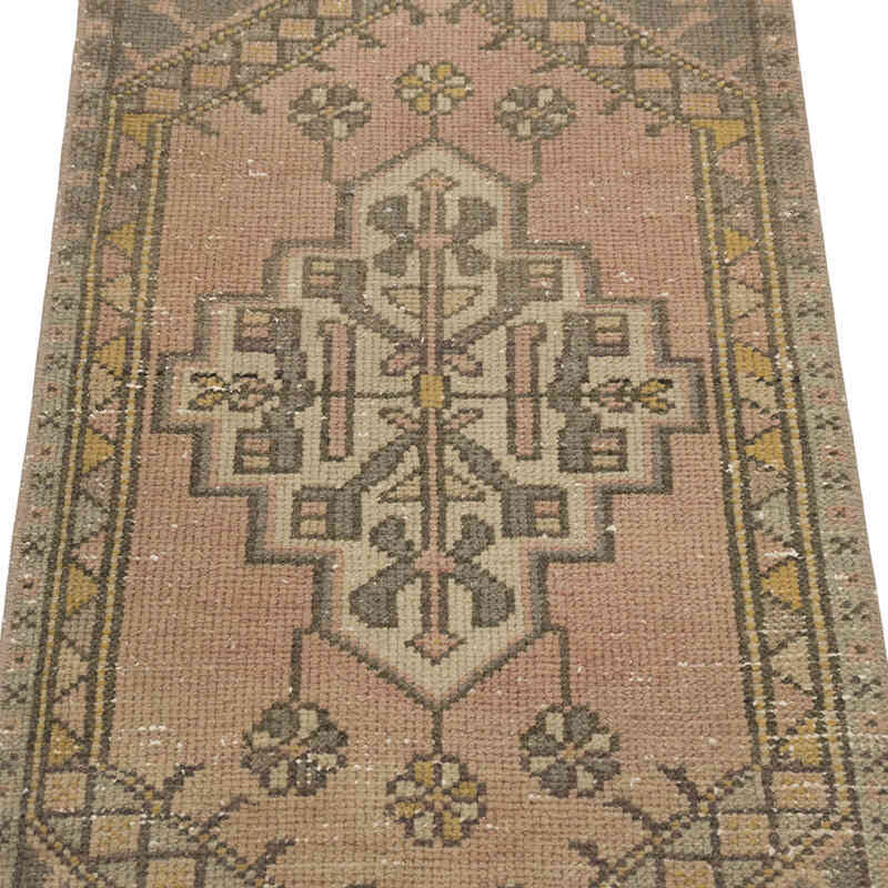 Vintage Turkish Hand-Knotted Rug - 1' 7" x 3'  (19" x 36") - K0083245