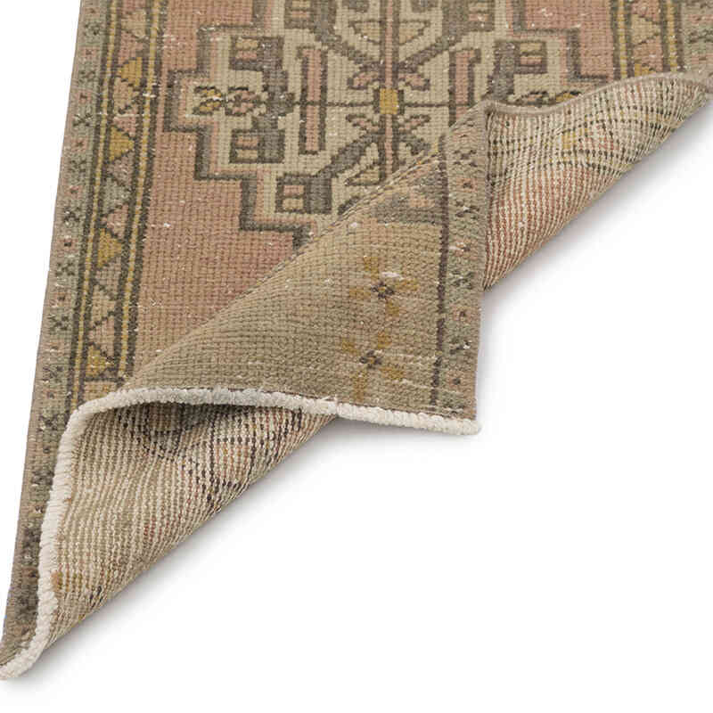 Vintage Turkish Hand-Knotted Rug - 1' 7" x 3'  (19" x 36") - K0083245