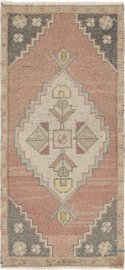 El Dokuma Vintage Halı - 51 cm x 108 cm