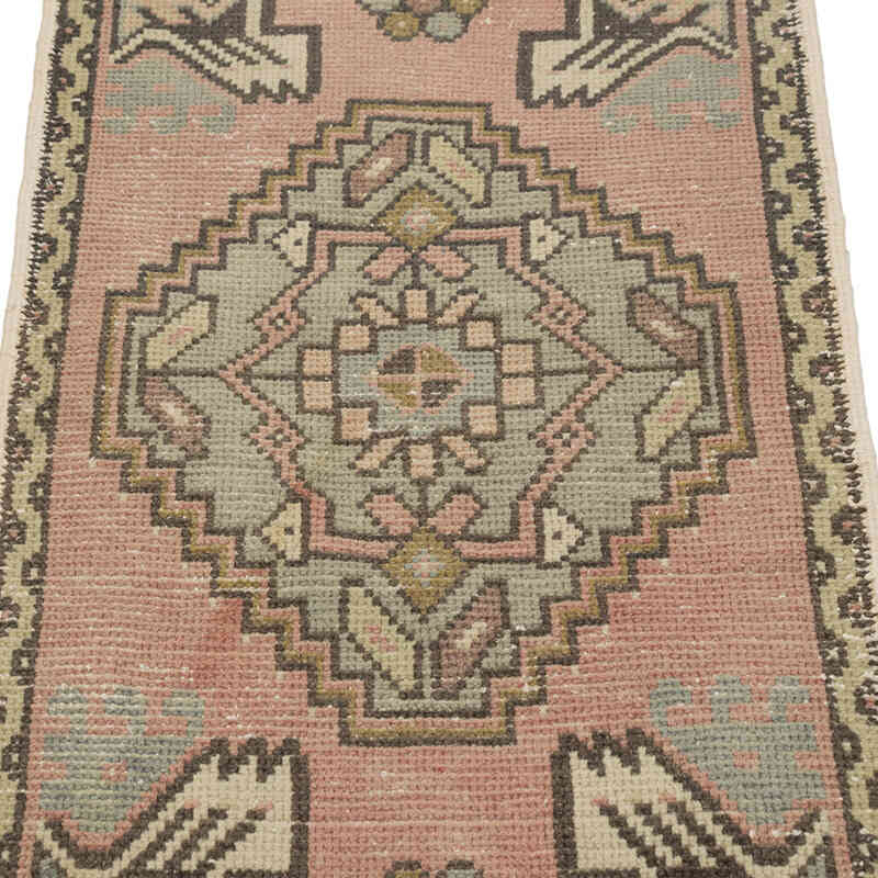 Alfombra Vintage Turca Anudada a Mano - 50 cm x 102 cm - K0083248