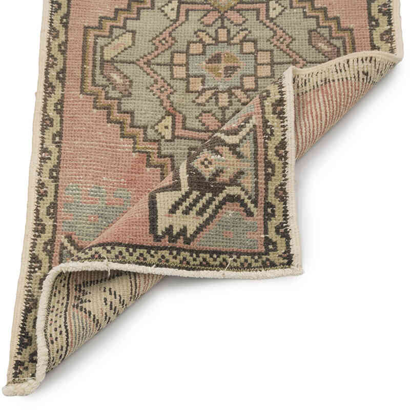 Alfombra Vintage Turca Anudada a Mano - 50 cm x 102 cm - K0083248
