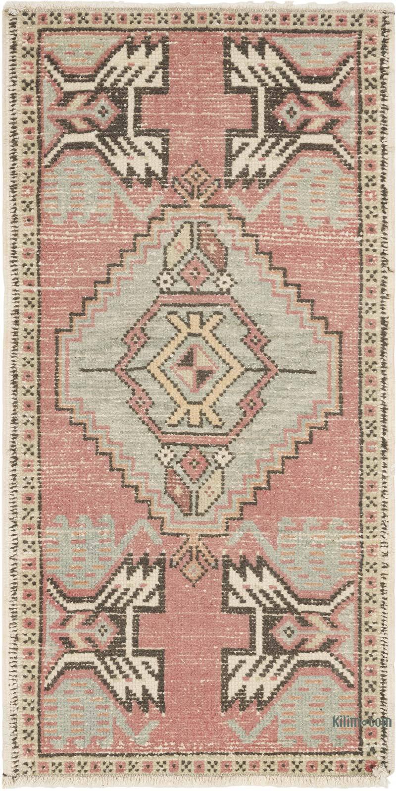 Vintage Turkish Hand-Knotted Rug - 1' 8" x 3' 5" (20" x 41") - K0083249