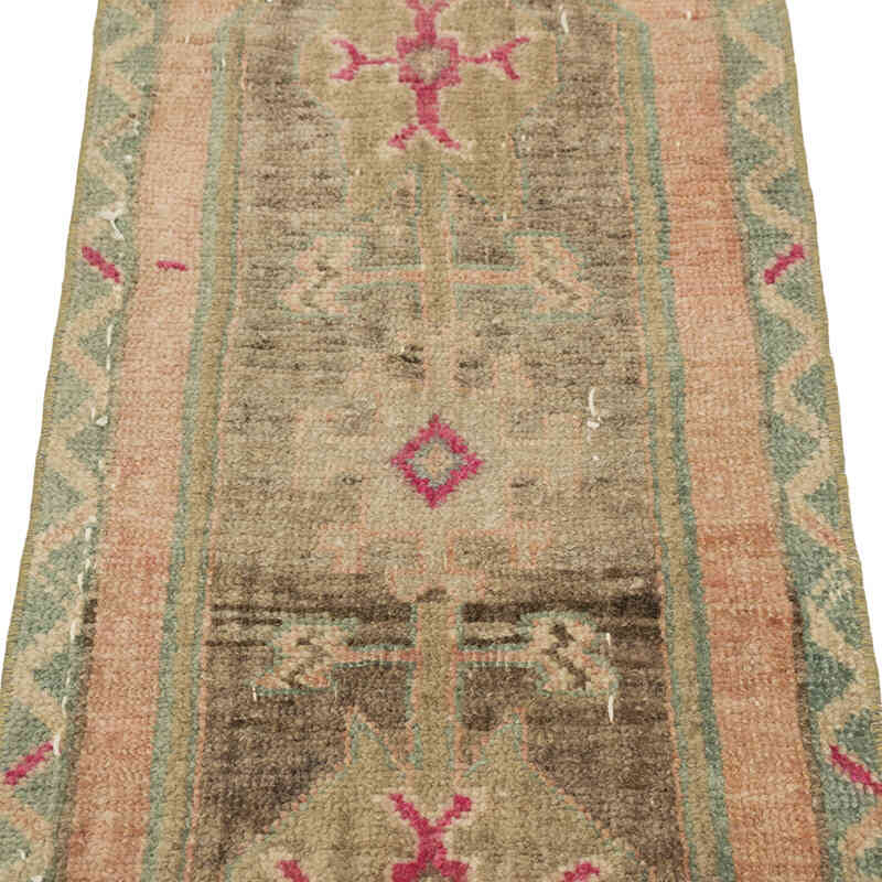 Alfombra Vintage Turca Anudada a Mano - 45 cm x 93 cm - K0083347
