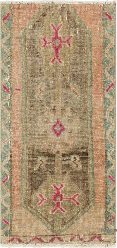 El Dokuma Vintage Halı - 45 cm x 93 cm