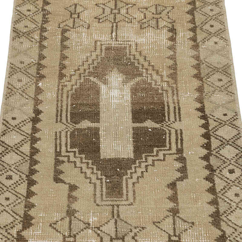 Alfombra Vintage Turca Anudada a Mano - 48 cm x 90 cm - K0083348