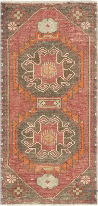 El Dokuma Vintage Halı - 46 cm x 95 cm