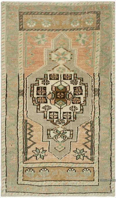 Vintage Turkish Hand-Knotted Rug - 1' 9" x 2' 10" (21" x 34")