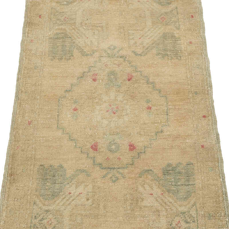 Alfombra Vintage Turca Anudada a Mano - 51 cm x 115 cm - K0083357
