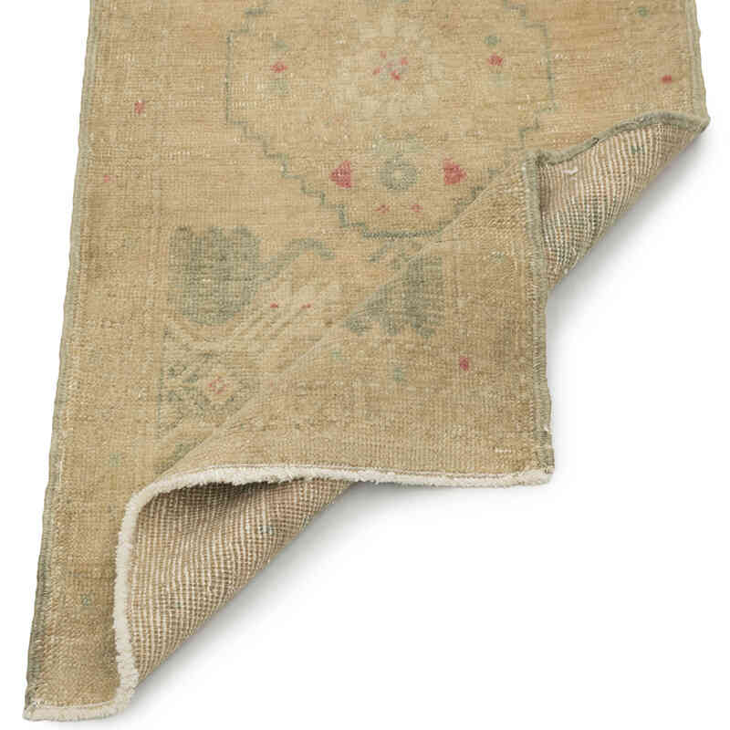 Alfombra Vintage Turca Anudada a Mano - 51 cm x 115 cm - K0083357