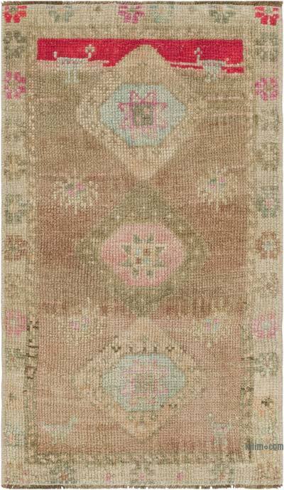 Alfombra Vintage Turca Anudada a Mano - 48 cm x 79 cm