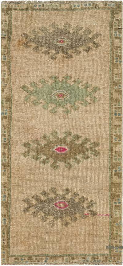 El Dokuma Vintage Halı - 45 cm x 98 cm