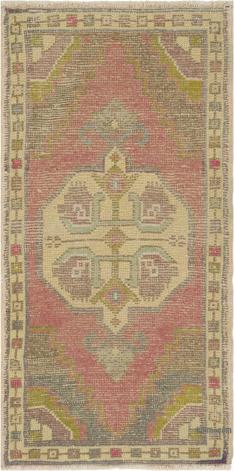 Vintage Turkish Hand-Knotted Rug - 1' 9" x 3' 6" (21" x 42") - K0083362