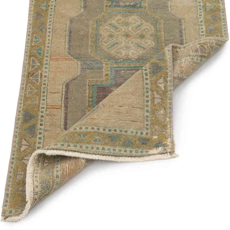 Vintage Turkish Hand-Knotted Rug - 1' 7" x 3' 3" (19" x 39") - K0083363