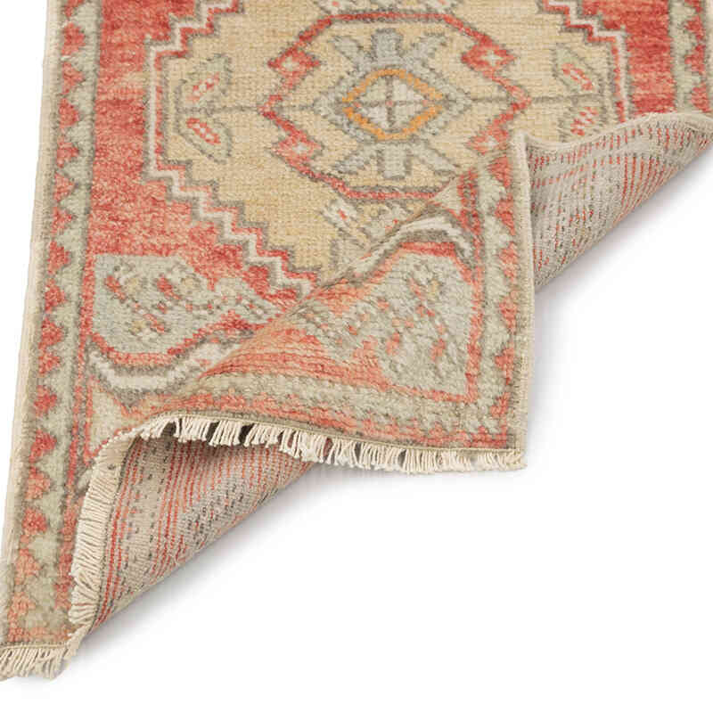 El Dokuma Vintage Halı - 51 cm x 94 cm - K0083364